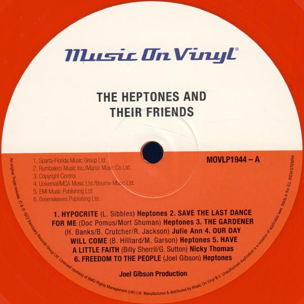 Image of Label Cover of LP - VG+/VG+ - VARIOUS, The Heptones & Their Friends - Meet The Now Generation! (Music On Vinyl; MOVLP1944, Europe 2017, Orange Vinyl), Strong VG+,  - 3746113S