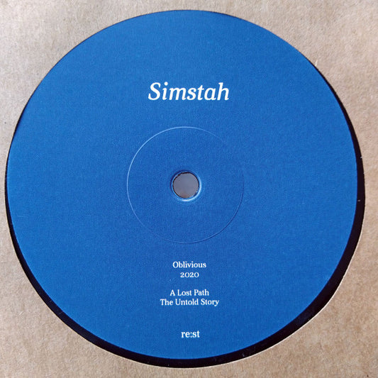 Image of Front Cover of 5023111E: 12" EP - SIMSTAH, A Lost Path (re:st; re:24, Switzerland 2020, Stamped Brown Paper Sleeve, Limited Edition of 100)   VG/VG+