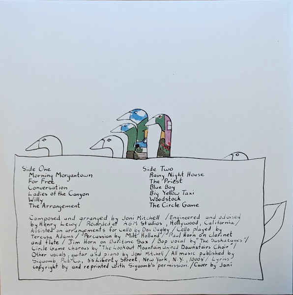 Image of Back Cover of LP - NEW/NEW - JONI MITCHELL, Ladies Of The Canyon (Reprise Records; RR1 6376, Europe 2023 Reissue, Gatefold), ,  - 0256321S