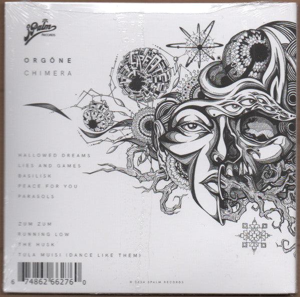 Image of Back Cover of 5033006E: CD - ORG NE, Chimera (3Palm; TPR013CD, UK 2024, Card Sleeve)   VG+/VG+