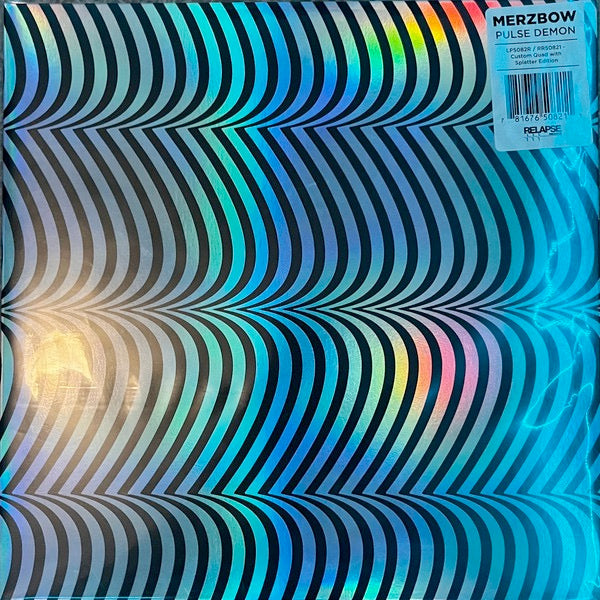 Image of Front Cover of 4654008S: 2xLP - MERZBOW, Pulse Demon (Relapse Records; RR6937, US 2020 Reissue, Gatefold, Black Ice And Milky Clear Quad Effect With Rainbow Splatter)   NEW/NEW