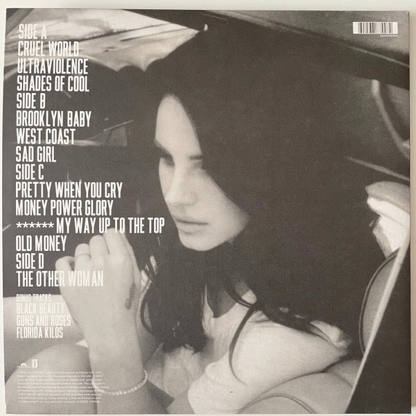 Image of Back Cover of 2xLP - VG+/VG+ - LANA DEL REY, Ultraviolence (Polydor; 3787448, UK 2023 Reissue, Gatefold, 2 Inners, 180 Gram Vinyl With Three Bonus Tracks), ,  - 1226078E
