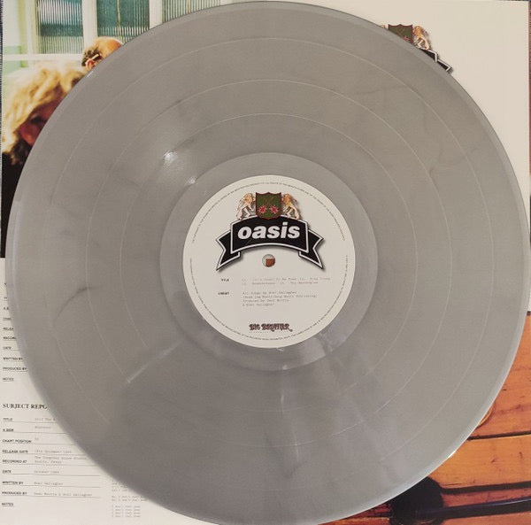 Image of Label Cover of 2xLP - VG/VG+ - OASIS, The Masterplan (Big Brother; RKIDLP109C, Worldwide 2023 Reissue, Gatefold, 2 Inners, Silver Vinyl), Stickered Sleeve,  - 3946253S