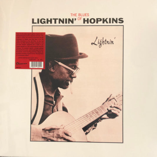 Image of Front Cover of 0334152E: LP - LIGHTNIN' HOPKINS, Lightnin' (The Blues Of Lightnin' Hopkins) (Destination Moon; DMOO027, Europe 2023 Reissue, Clear Vinyl)   NEW/NEW