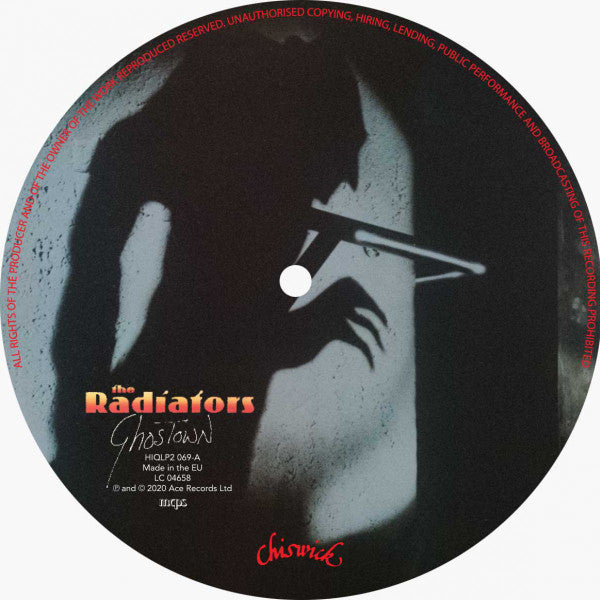 Image of Label Cover of 5023441E: LP - THE RADIATORS, Ghostown (Chiswick Records ; HIQLP2 069, Europe 2020 Reissue, 2 Inners, Clear Vinyl) Still In Stickered Shrinkwrap, Sleeve Creased  VG+/EX