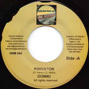 Image of Front Cover of 5153009S: 7" - DONIKI, Kingston (Gully Bank Musik Ltd; GBM 004, Jamaica 2008, Company Sleeve) Light marks on disc.  VG+/VG