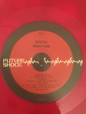 Image of Label Cover of 3614289C: LP - SYLVIA, Pillow Talk (Future Shock; FS4483, Europe 2022 Reissue, Coloured Vinyl)   NEW/NEW