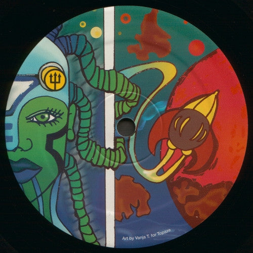 Image of Back Cover of 12" - /VG+ - I-F, Space Invaders Are Smoking Grass (Viewlexx; V-002, Netherlands Reissue), , Four hot cuts by Viewlexx & Murder Capital boss Interr-Ference, head commander of Intergalactic FM (formerly known as the Cybernetik Broadcasting System). - 3646392S