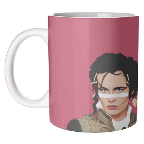 Image of Front Cover of 5113235C: Accessories - ADAM ANT, Mug (, UK 2023, White Mug With Colour Print)   NEW/NEW