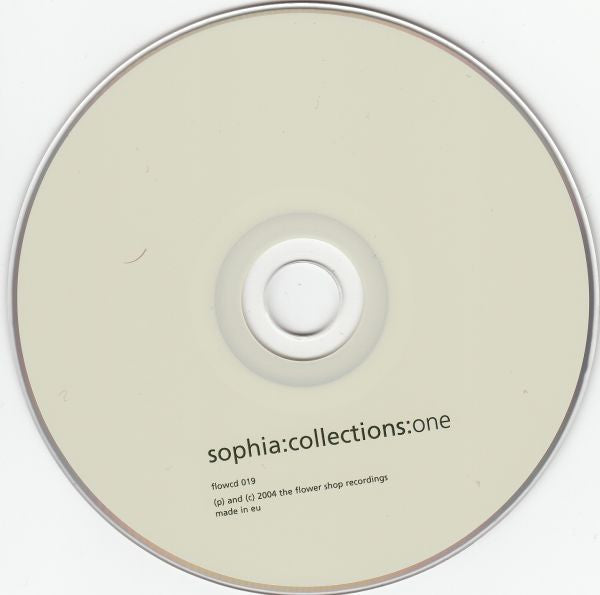 Image of Label Cover of 5133286E: CD - SOPHIA, Collections:One (The Flower Shop Recordings; flowcd 019, Europe 2004, Fold Over Sleeve, Limited Edition of 3,000) Number 2280  VG+/VG+