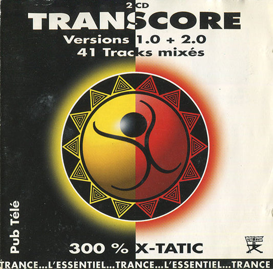 Image of Front Cover of 5123106E: 2xCD - GUILLAUME LA TORTUE DJ OLIVE, Transcore: Versions 1.0 + 2.0 41 Tracks Mix s (Fairway; 50382, Europe 1994, Double CD Case) SEALED  VG+/EX