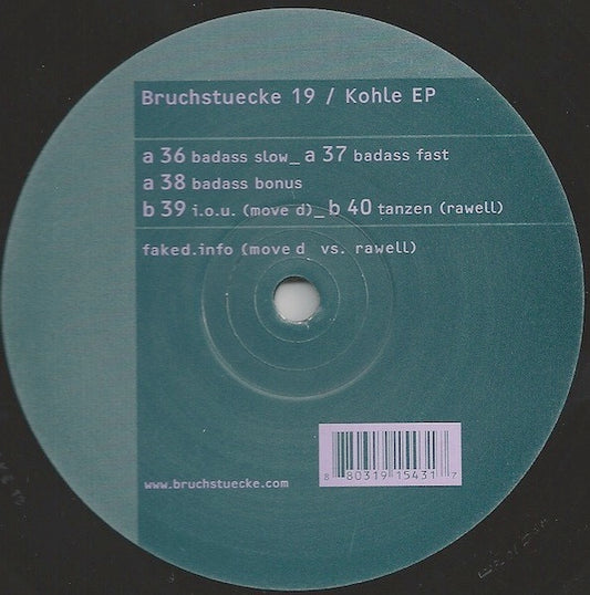 Image of Front Cover of 5113388C: 12" - FAKED.INFO, Kohle EP (Bruchstuecke; Bruchstuecke 19, Switzerland 2005)   /VG