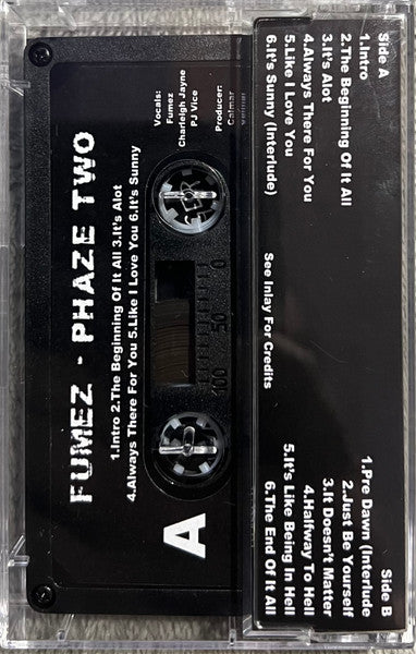 Image of Back Cover of 5153300S: Cassette - FUMEZ, Phaze Two (; ELRCT0100, UK 2023, Limited Edition)   EX/EX