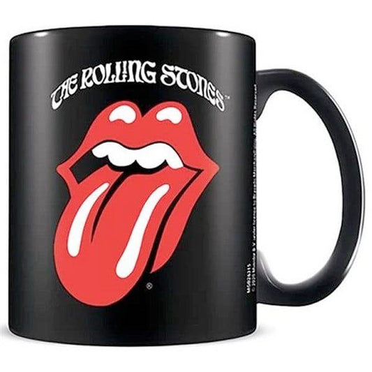 Image of Front Cover of 4814315C: Accessories - THE ROLLING STONES, Retro Tongue Mug (, UK 2021, Boxed Black Mug With Colour Print)   NEW/NEW