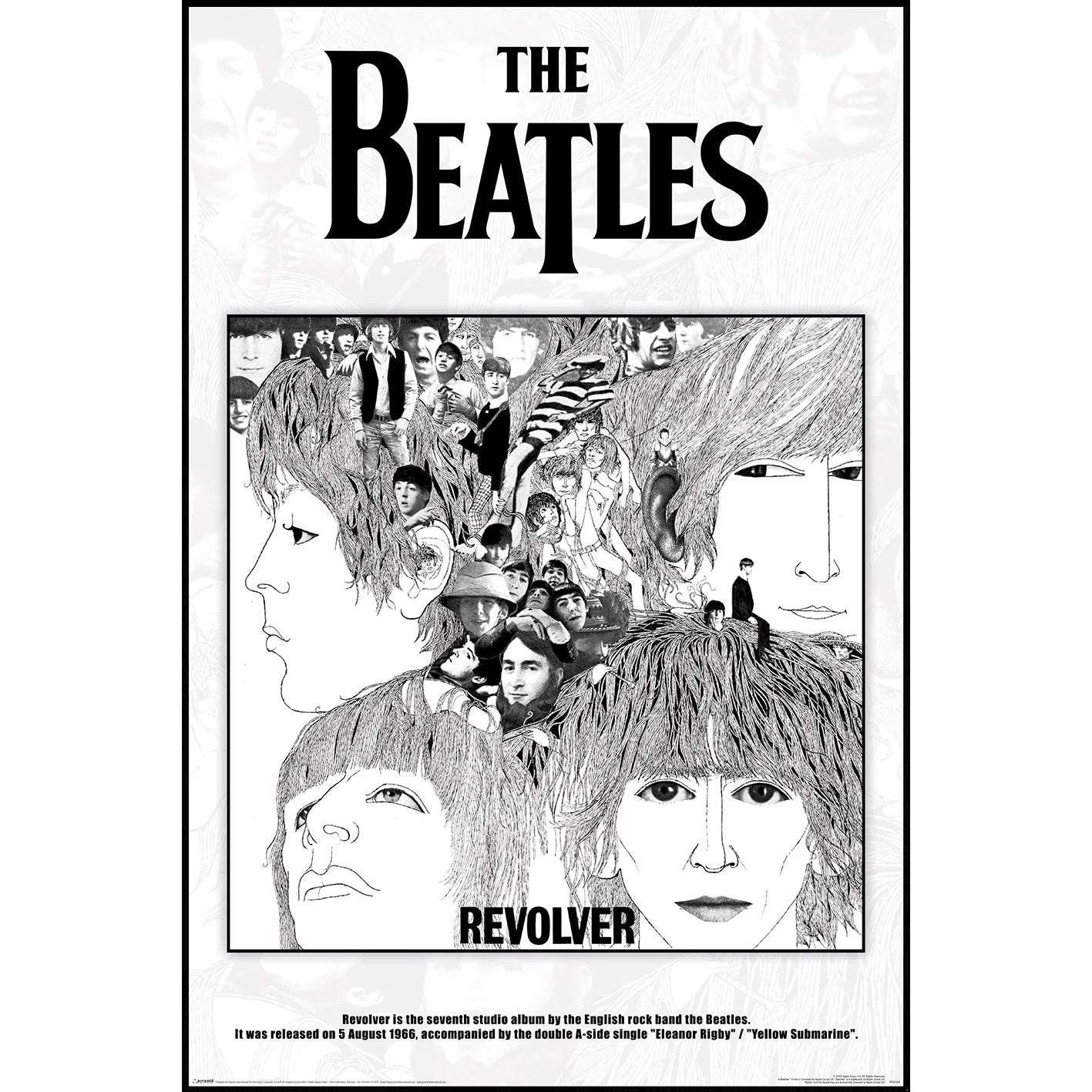 Image of Front Cover of 3355097S: Accessories - THE BEATLES, Revolver Poster (61 x 91.5cm; ,  )   NEW/NEW