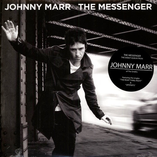 Image of Front Cover of 5213024C: LP - JOHNNY MARR, The Messenger (Sire; NV01-534549, US 2013, Inner) Amazon sticker on rear sleeve & over barcode.  VG+/VG+