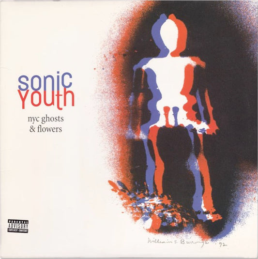 Image of Front Cover of 0125442E: LP - SONIC YOUTH, NYC Ghosts and Flowers (Geffen; 069460650, US 2000, Insert) Sleeve has a tiny bit of ringwear and some creases to spine. Sleeve has a couple of light hairlines.   VG/VG+