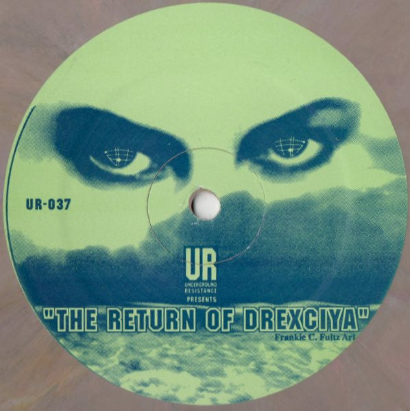 Image of Back Cover of 1514050C: 12" EP - DREXCIYA, The Return Of Drexciya (Underground Resistance; UR-037, US 2003, Pink Marbled Vinyl)   /VG