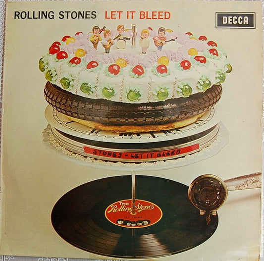 Image of Front Cover of 4915087C: LP - ROLLING STONES, Let It Bleed (Decca; SKL 5025, UK 1973 Reissue, Laminated Front Sleeve With Indicator Hole, Company Inner, No Poster, Stereo, 90 Degress Right Aligned in Matrices) Light Marks only.  VG/G+
