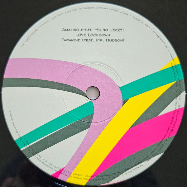 Image of Label Cover of 2xLP - VG+/VG+ - KANYE WEST, 808s & Heartbreak (Roc-A-Fella Records; 0602517872813, Europe 2000s Reissue, Triple Gatefold, Insert, Poster, With CD), ,  - 2926066E