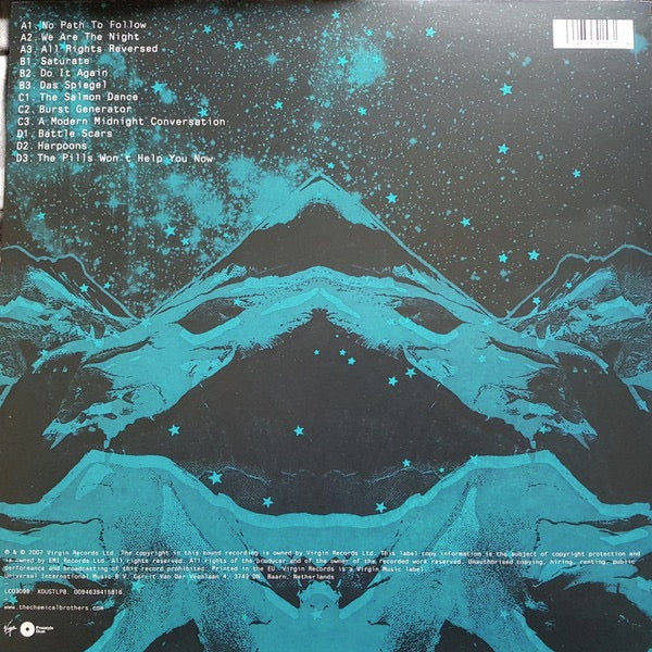 Image of Back Cover of 5233042E: 2xLP - THE CHEMICAL BROTHERS, We Are The Night (Freestyle Dust; XDUSTLP8, UK & Europe 2016 Reissue, 2 Inners)   NEW/NEW