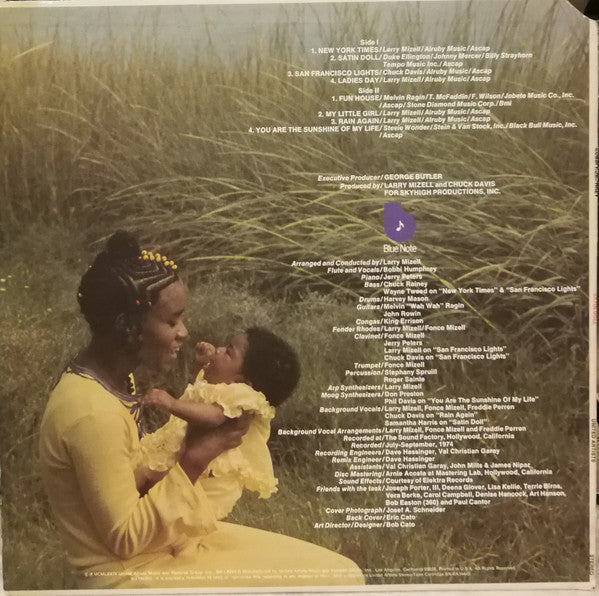 Image of Back Cover of LP - VG/VG - BOBBI HUMPHREY, Satin Doll (Blue Note; BN-LA344-G, US 1974, Pasteback Sleeve, All Disc Pressing), ,  - 3126228E