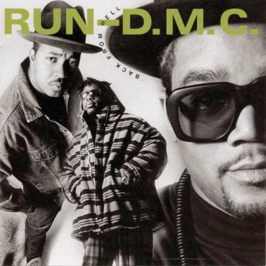 Image of Front Cover of 5213255C: LP - RUN-D.M.C., Back From Hell (Profile Records; PRO-1401, US 1990, Olive Green text) Light marks on disc, plays well.  Sleeve is in nice condition, still in shrink  VG/G+