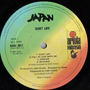Image of Label Cover of LP - VG/VG - JAPAN, Quiet Life (Ariola; AHAL 8011, UK 1980 Reissue, Gatefold, Non-branded font on Labels), Light marks, ,  - 4246418S