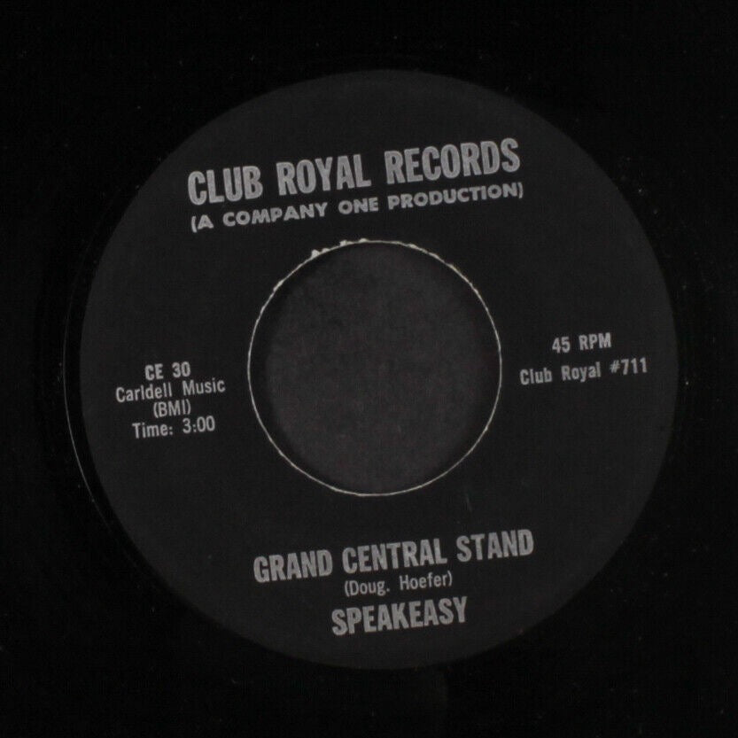 Image of Front Cover of 0124002E: 7" - SPEAKEASY, Grand Central Stand / Fathered By A Country (Club Royal Records; Club Royal 711, US 1970s)   /EX