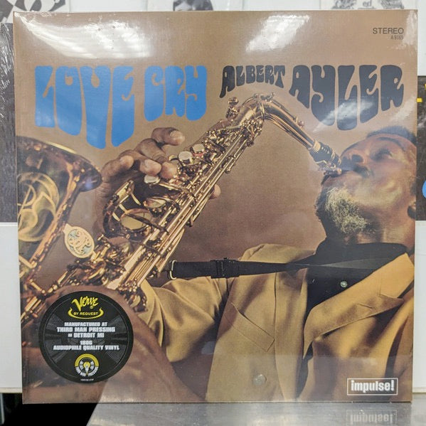 Image of Front Cover of 0134066E: LP - ALBERT AYLER, Love Cry (Impulse!; B0037681-01, US 2023, Gatefold, 180g Audioplhile Third Man Pressing)   NEW/NEW