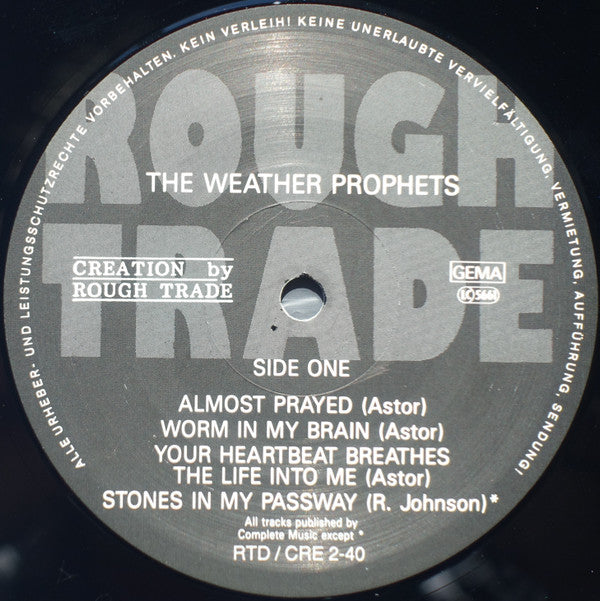 Image of Label Cover of LP - VG/G+ - THE WEATHER PROPHETS, Diesel River (Rough Trade ; RTD / CRE 2-40, Germany 1986, Pete Astor), Hairline marks,  - 3316066C