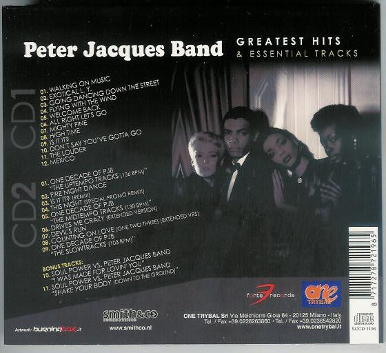 Image of Back Cover of 2xCD - VG/VG+ - PETER JACQUES BAND, Greatest Hits & Essential Tracks (Smith & Co.; SCCD1196, Netherlands 2009, Triple Digipak, Booklet), Creased Spine,  - 2616553C