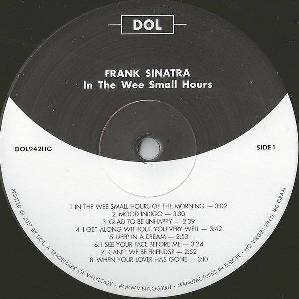 Image of Label Cover of LP - NEW - FRANK SINATRA, In The Wee Small Hours (DOL; DOL942HG, Europe 2017 Reissue), ,  - 4316637C