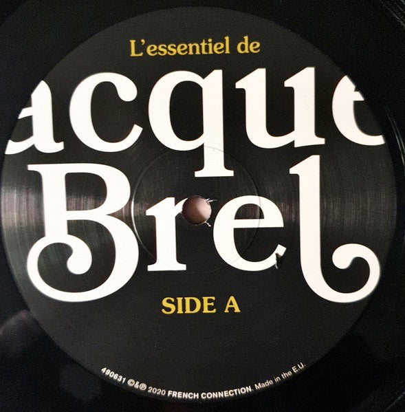 Image of Label Cover of 4134059E: LP - JACQUES BREL, L'Essentiel De Jacques Brel (French Connection; 490631, France 2020, Gatefold)   NEW/NEW