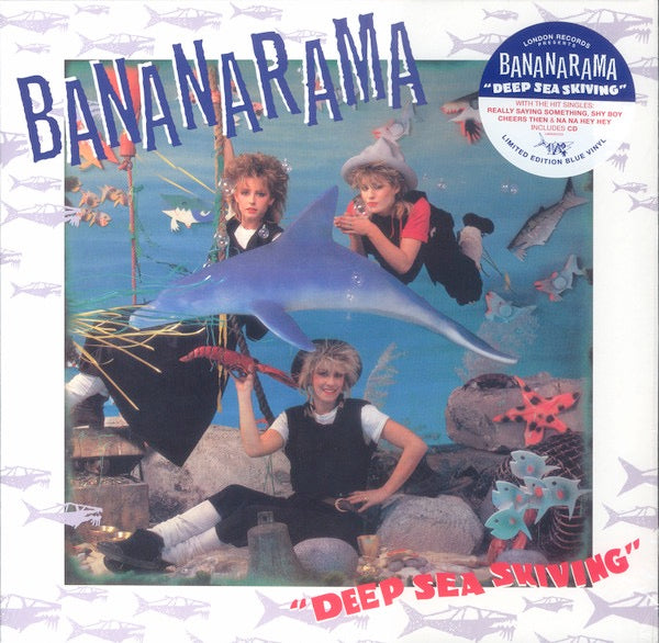 Image of Front Cover of 1034146E: LP - BANANARAMA, Deep Sea Skiving (London Records; LMS5521223, UK & Europe 2019 Reissue, Inner, Blue Vinyl With CD)   NEW/NEW