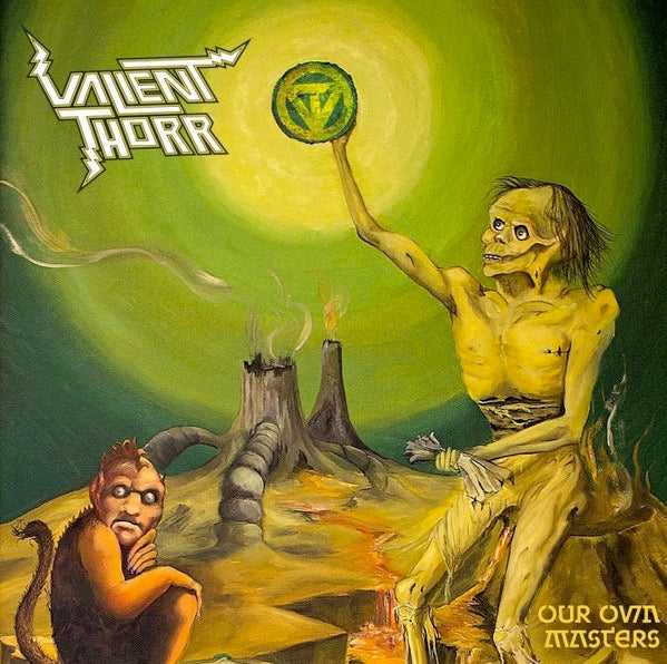 Image of Front Cover of 0114382C: LP - VALIENT THORR, Our Own Masters (Volcom Entertainment; VOL-10030-1, US 2013, Gatefold, Inner, Slime Green Vinyl)   VG+/VG+