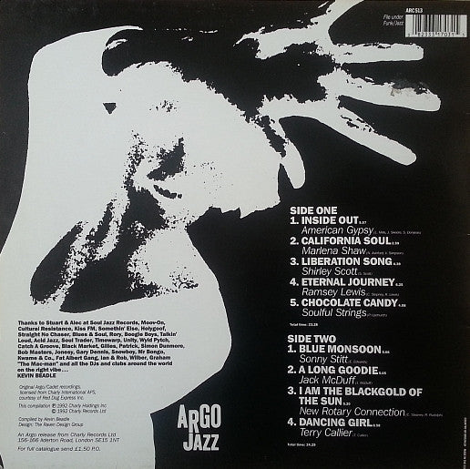 Image of Back Cover of LP - VG+/VG - VARIOUS, Inside Out - Essential Argo/Cadet Grooves Vol. 4 (Charly Records; ARC 513, UK 1992, Picture Sleeve), Light wear to edges of sleeve.,  - 4246276S