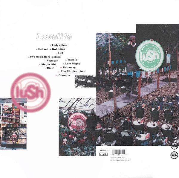 Image of Back Cover of 0814131C: LP - LUSH, Lovelife (4AD; 4AD0453LP, UK 2023 Reissue, Inner)   NEW/NEW