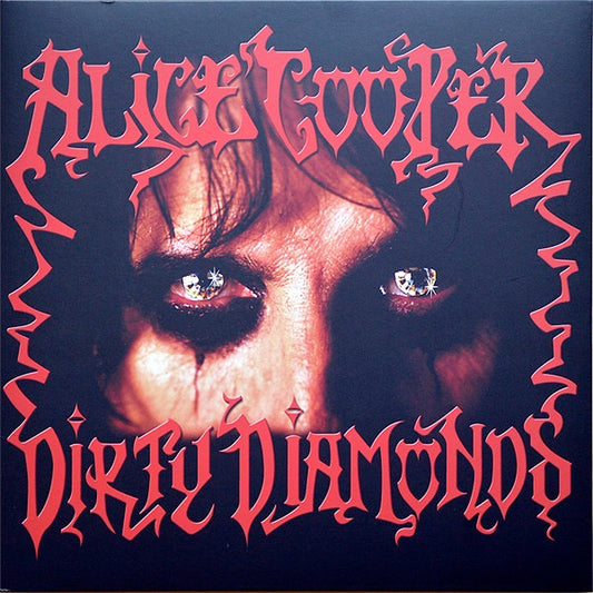 Image of Front Cover of 0124206E: LP - ALICE COOPER, Dirty Diamonds (Back On Black; RCV060LP, UK 2011 Reissue, Gatefold, Red Vinyl)   VG+/VG+