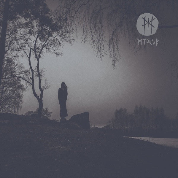 Image of Front Cover of LP - VG+/VG+ - MYRKUR, M (Relapse Records; RR7292, US 2015, Stickered Outer Plastic Sleeve, Insert, Black Vinyl), ,  - 3046073S