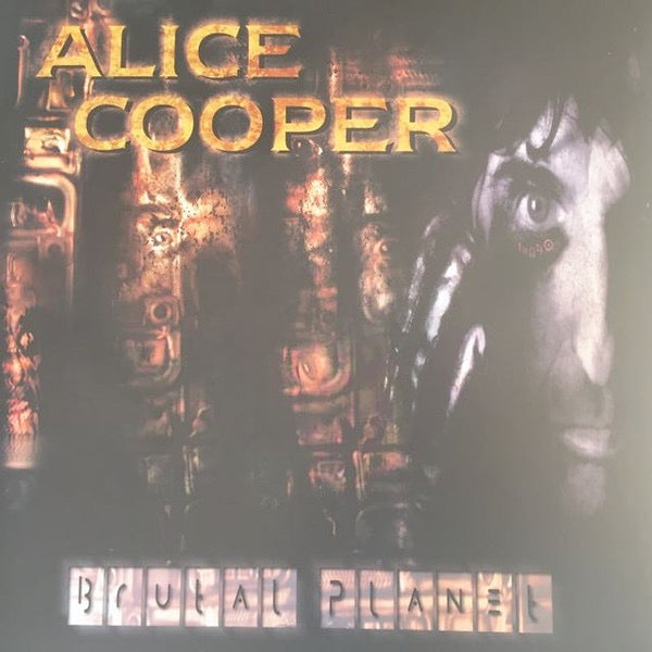 Image of Front Cover of 0224083E: LP - ALICE COOPER, Brutal Planet (Back On Black; RCV058LP, UK 2011, Gatefold, Yellow Transparent Vinyl)   VG+/VG+