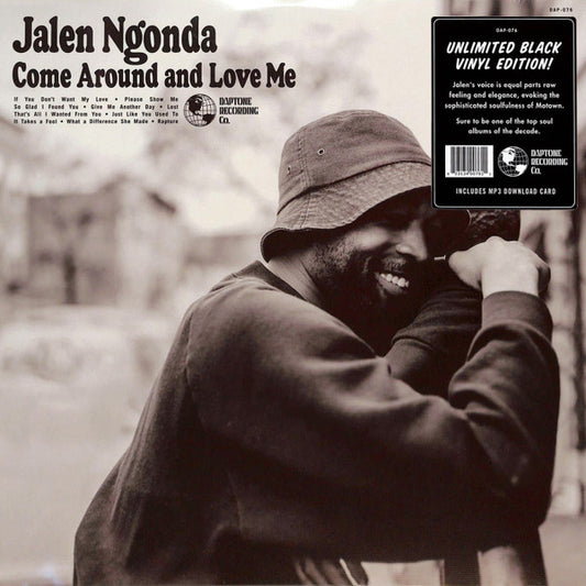 Image of Front Cover of 4835264E: LP - JALEN NGONDA, Come Around And Love Me (Daptone Records; DAP-076, Worldwide 2023, Black Vinyl. Download Code)   NEW/NEW
