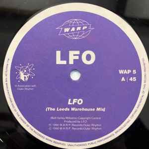 Image of Front Cover of 12" - /G+ - LFO, LFO (Leeds Warehouse Mix) / Track 4 / Probe (Warp Records; WAP5, UK 1990, Plain Sleeve), lots of whispy marks and the odd scuff. pen on label - minor. plain white sleeve (no company sleeve),  - 2346062S