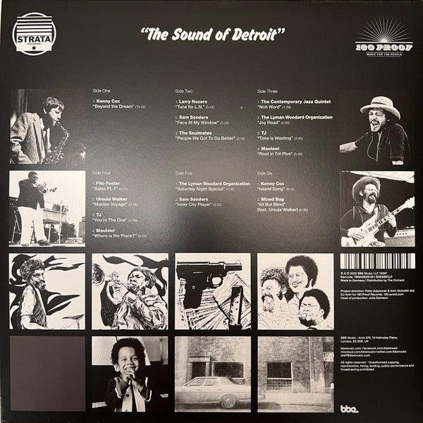 Image of Back Cover of 0234100E: 3xLP - DJ AMIR, Strata Records (The Sound of Detroit) (Volume 1) (BBE; BBE689CLP, UK 2023, Gatefold)   NEW/NEW