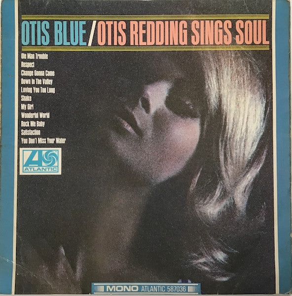 Image of Front Cover of LP - G+/G - OTIS REDDING, Otis Blue / Otis Redding Sings Soul (Atlantic Plum & Orange; 587036, UK 1966 Reissue, Mono), ,  - 4026017E