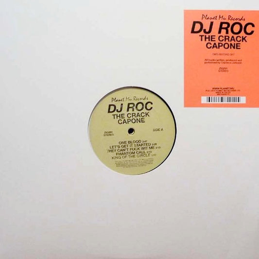 Image of Front Cover of 4615076C: 2xLP - DJ ROC, The Crack Capone (Planet Mu; ZIQ291, UK 2010)   /VG