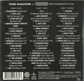 Image of Back Cover of 3xCD - VG/VG+ - VARIOUS, Time Machine - A Vertigo Retrospective (Vertigo; 982 798-2, Europe 2005, Box Set, Booklet), ,  - 3036179E