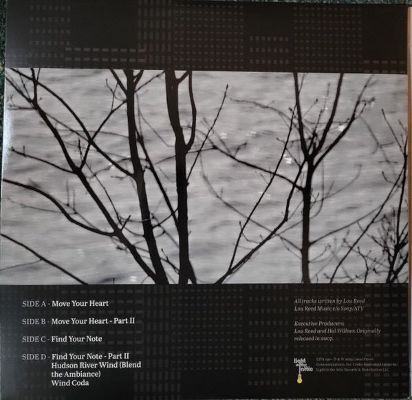 Image of Back Cover of 0354063S: 2xLP - LOU REED, Hudson River Wind Meditations (Light In The Attic; LITA1901, Germany 2024 Reissue, Booklet)   NEW/NEW