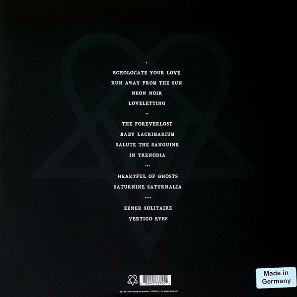 Image of Back Cover of 0224288E: LP - VV, Neon Noir (Heartagram Records; 4573745, Europe 2023, Gatefold, White Vinyl, Ville Vallo of HIM)   VG+/EX