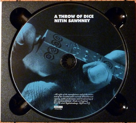 Image of Label Cover of 0234206E: CD - NITIN SAWHNEY WITH THE LONDON SYMPHONY ORCHESTRA, A Throw Of Dice (Radio Fandango; RAF001NS, Italy 2006)   VG+/VG+